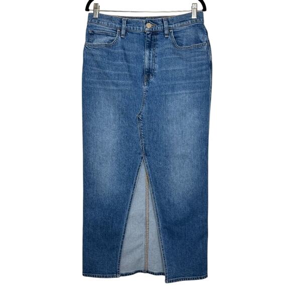 Hudson Reconstructed Denim Midi Skirt | Cotton Blend | Size 30 - Picture 2 of 11